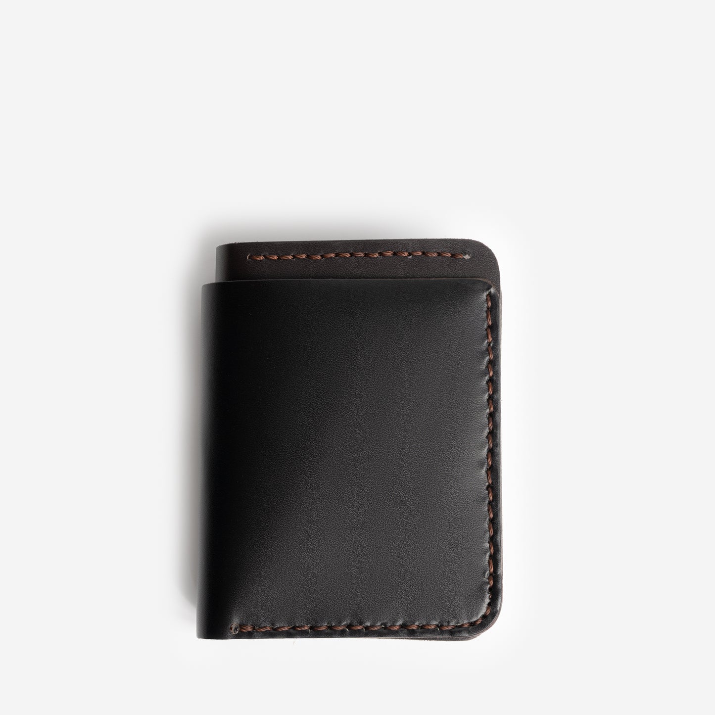 Bifold Leather Wallet in Black