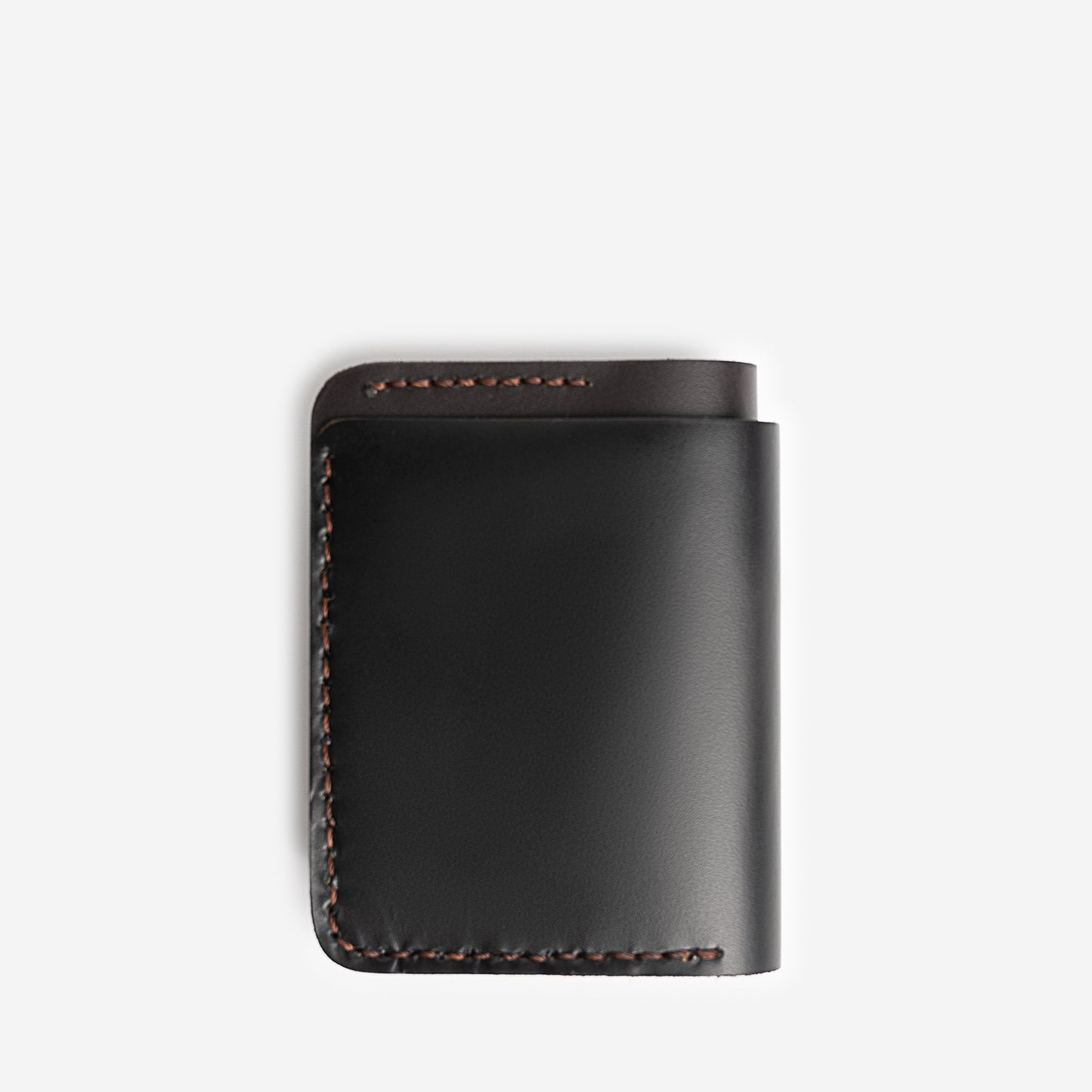 Bifold Leather Wallet in Black