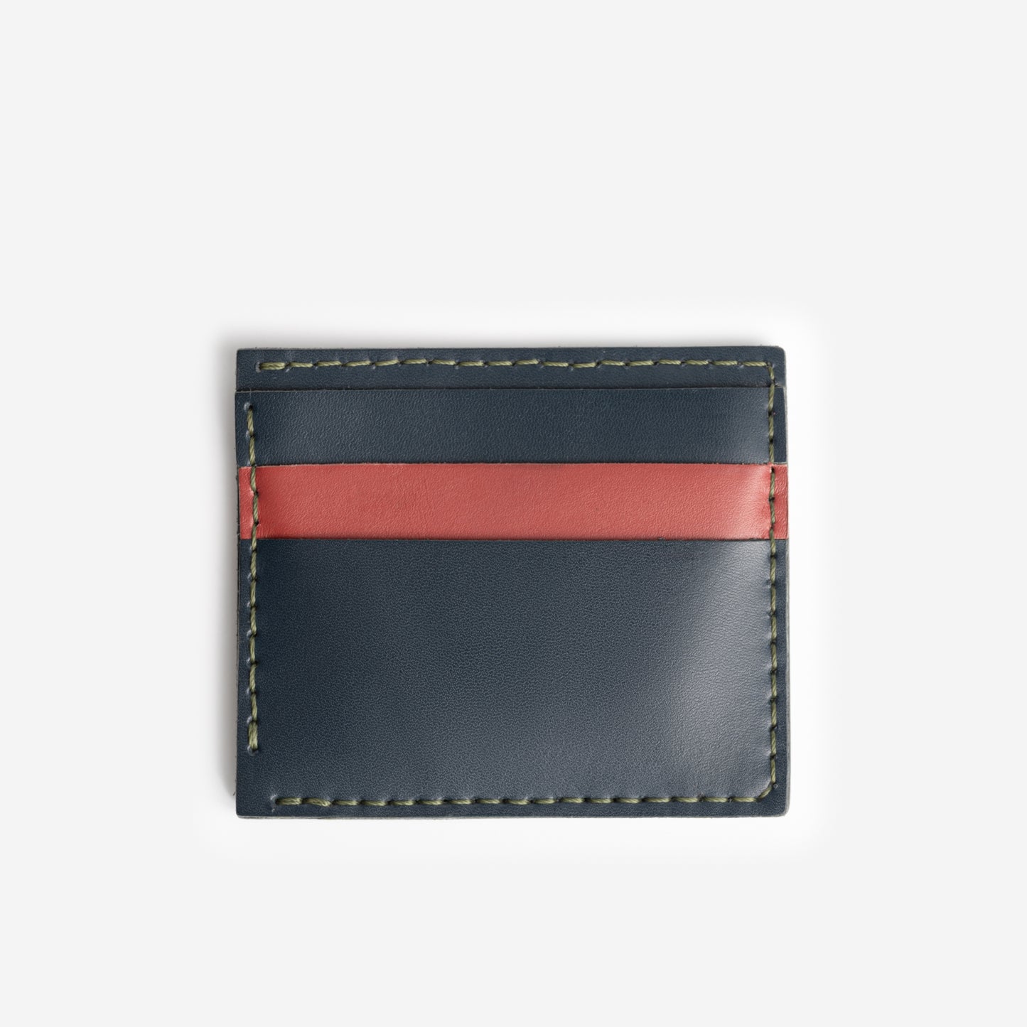 Blue Leather Card Holder