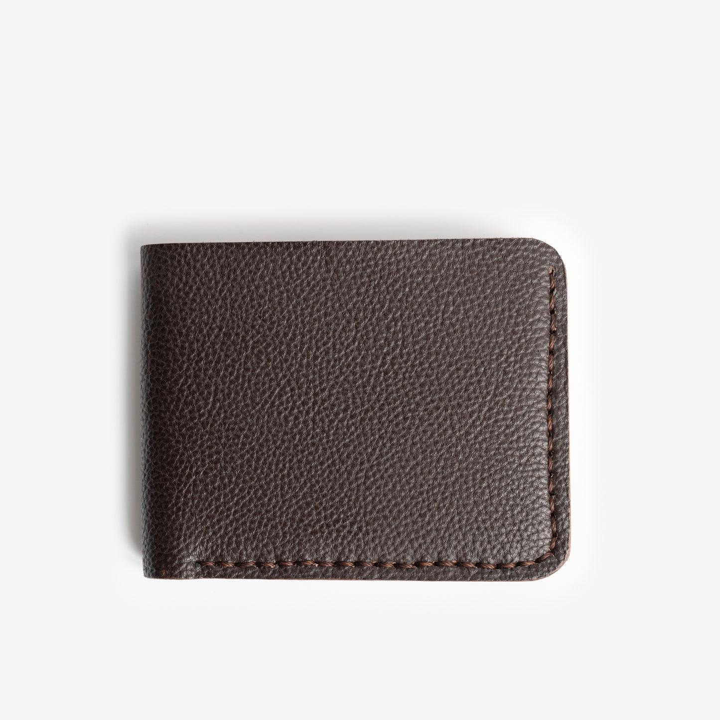 Leather Pebble Wallet in Brown