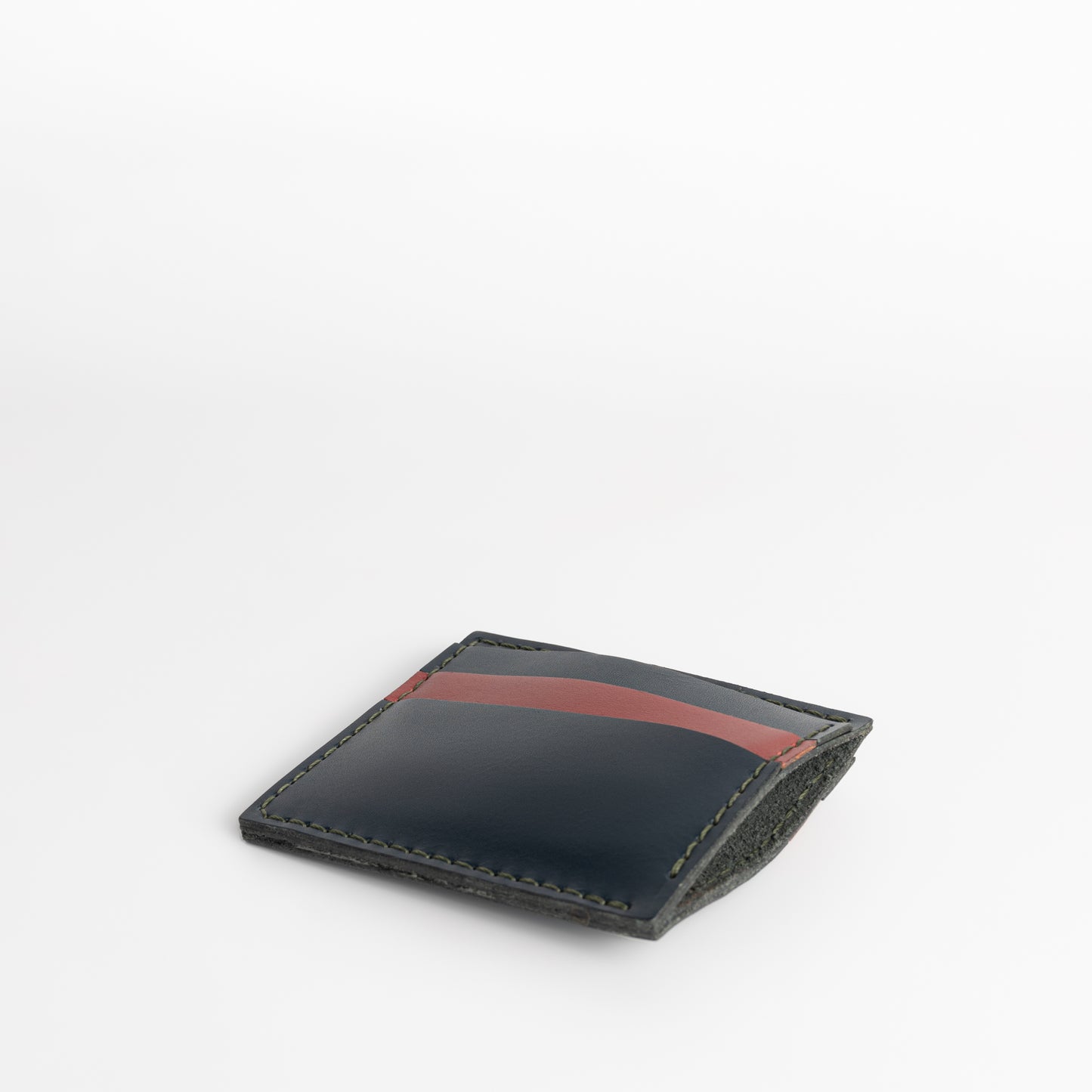 Blue Leather Card Holder